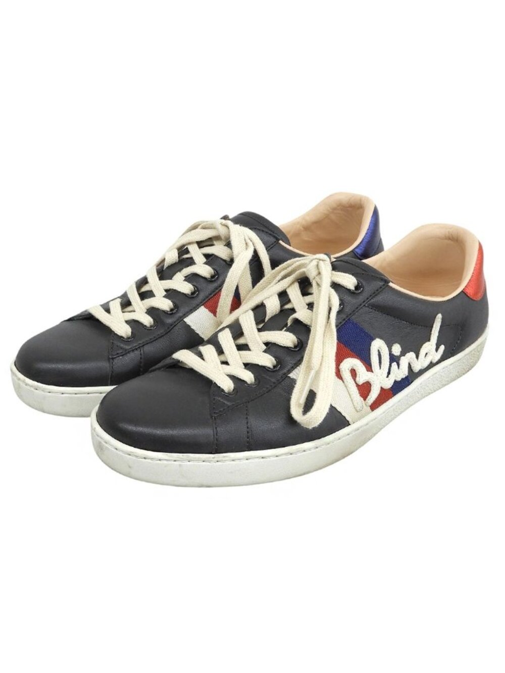 Gucci Tricolor Low-Top Sneakers Black 8.5